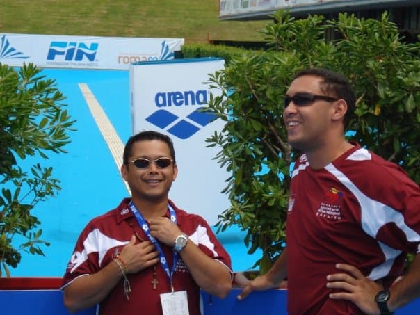 Coach Ilich Marcano with Coach Gerson in Italy